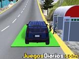 Uphill jeep driving